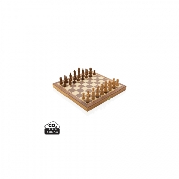Jeu d'échecs pliable en bois
