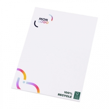 Bloc-notes A4 recyclé sans couverture 25 feuilles